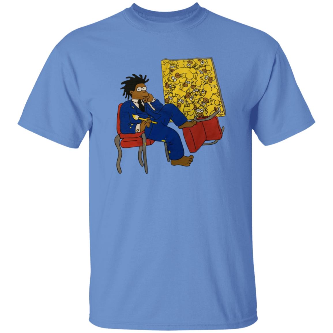 Basquiat Simpsons Shirt Basquiat Simpson Cartoon Painting Ringer Tee Shirt Hoodie Sweatshirt - Teechipus