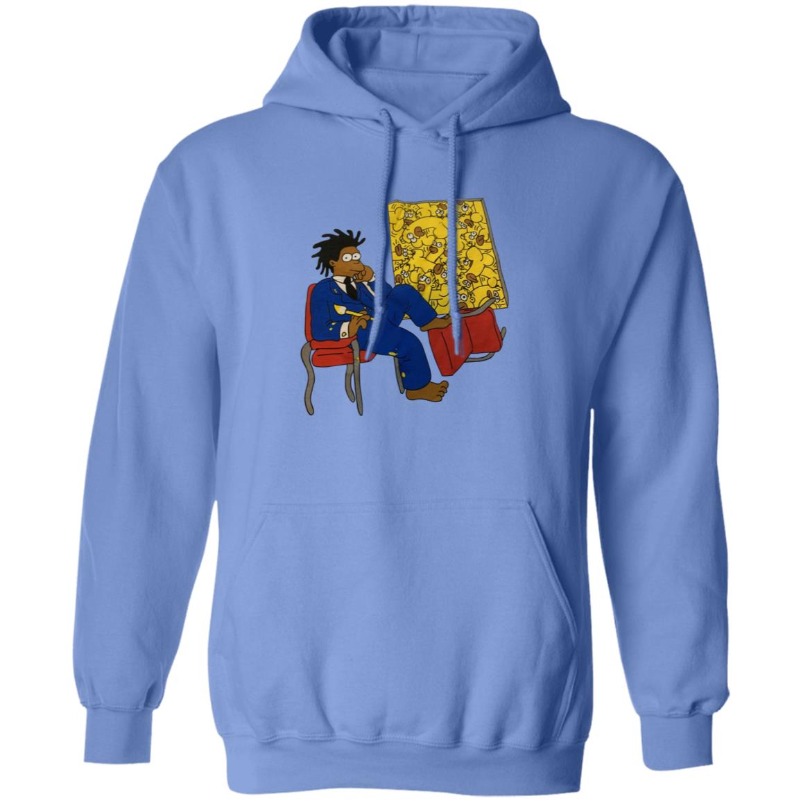 Basquiat Simpsons Shirt Basquiat Simpson Cartoon Painting Ringer Tee Shirt Hoodie Sweatshirt - Teechipus
