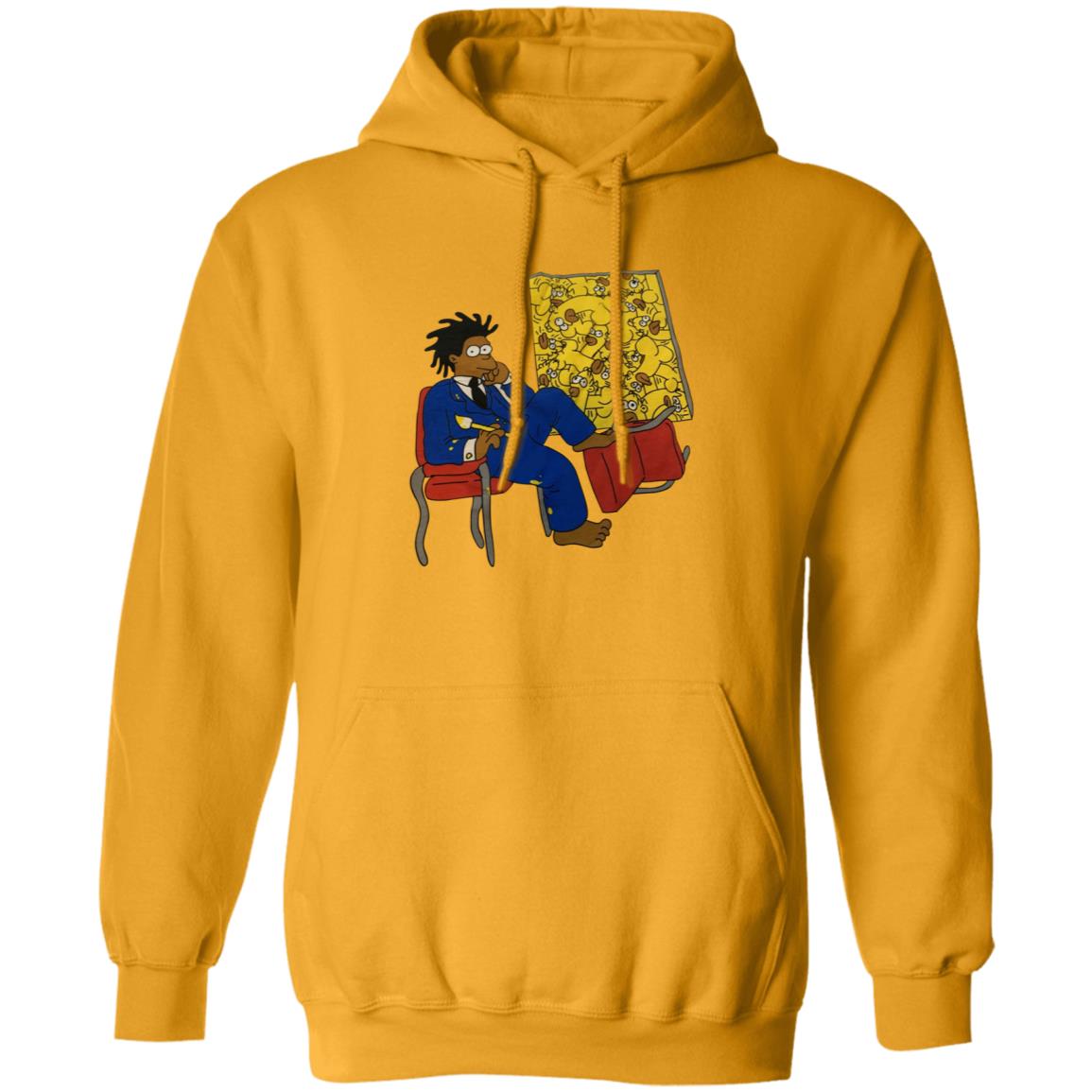 Basquiat Simpsons Shirt Basquiat Simpson Cartoon Painting Ringer Tee Shirt Hoodie Sweatshirt - Teechipus