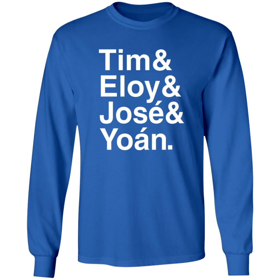 Tim And Eloy And Jose And Yoan Shirt Yay Sports Shop Chicago White Sox Roll Call Shirt Hoodie Sweatshirt - Teechipus