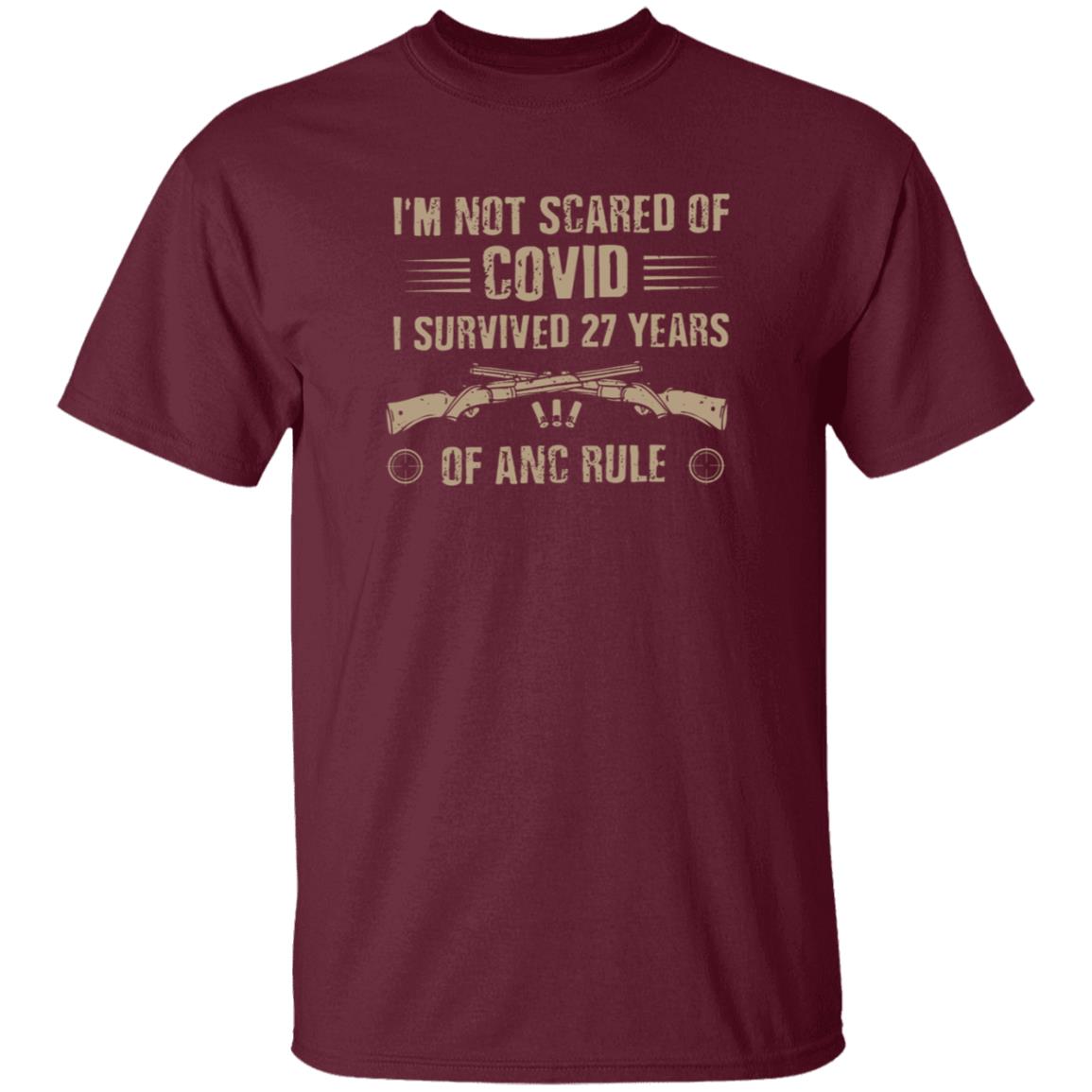 I'm Not Scared Of Covid I Survived 27 Years Shirt Morning Shot Shop I'm Not Scared Of Covid I Survived 27 Years Shirt - Teechipus