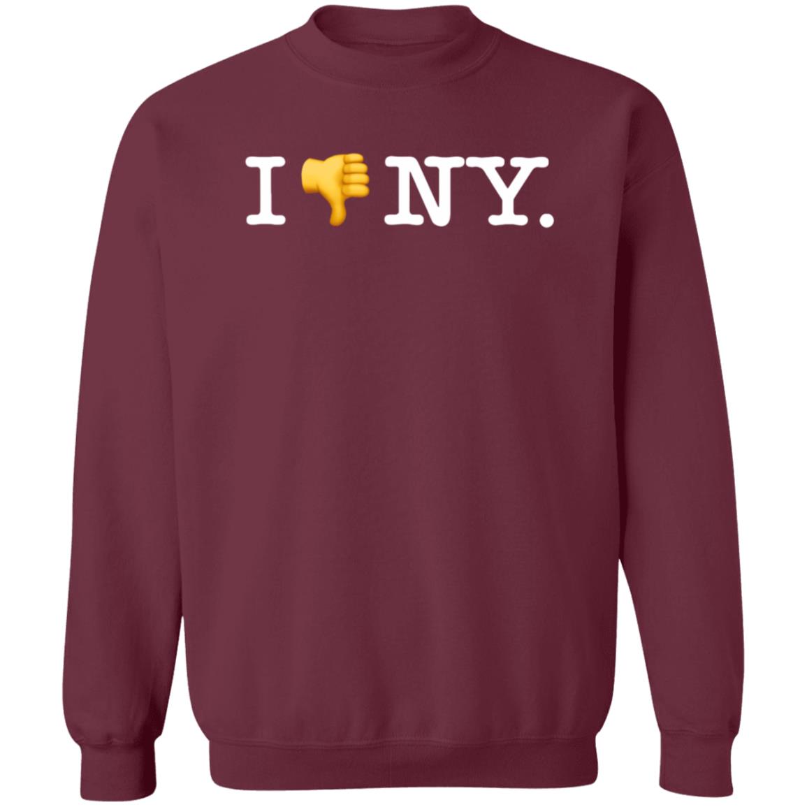 Obvious Shirts I Unlike Ny Shirt I Ny T Shirt I Thumbs Down Ny T Shirt Hoodie Sweatshirt - Teechipus