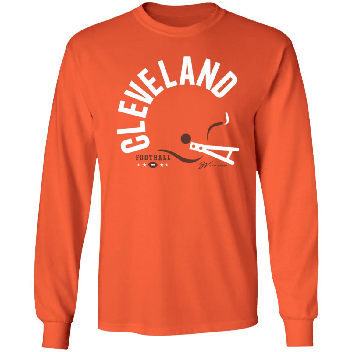 Cleveland Bold Type Helmet Shirt Gv Artwork Store Mack Wilson Shirt Cleveland Bold Type Helmet Shirt - Teechipus