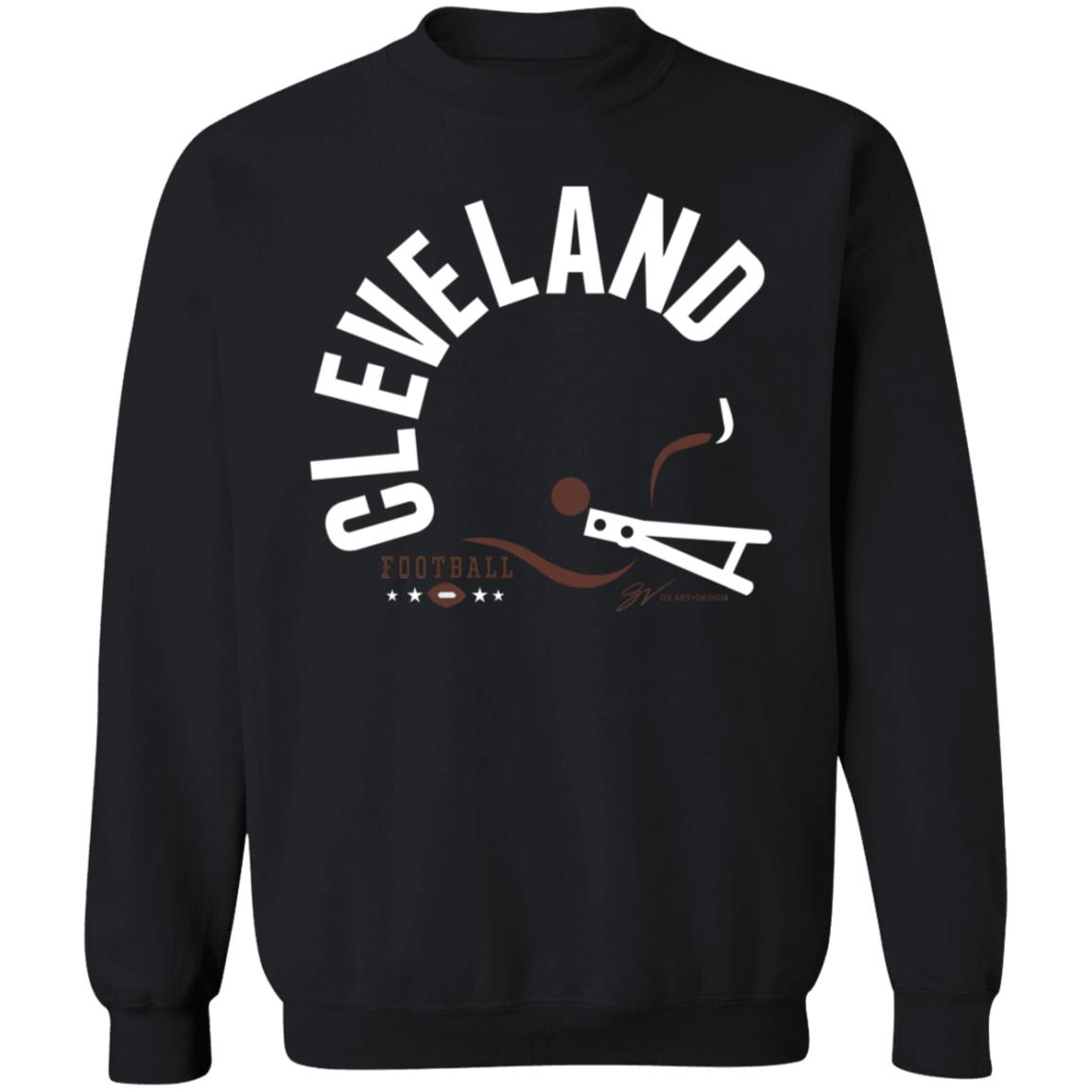 Cleveland Bold Type Helmet Shirt Gv Artwork Store Mack Wilson Shirt Cleveland Bold Type Helmet Shirt - Teechipus