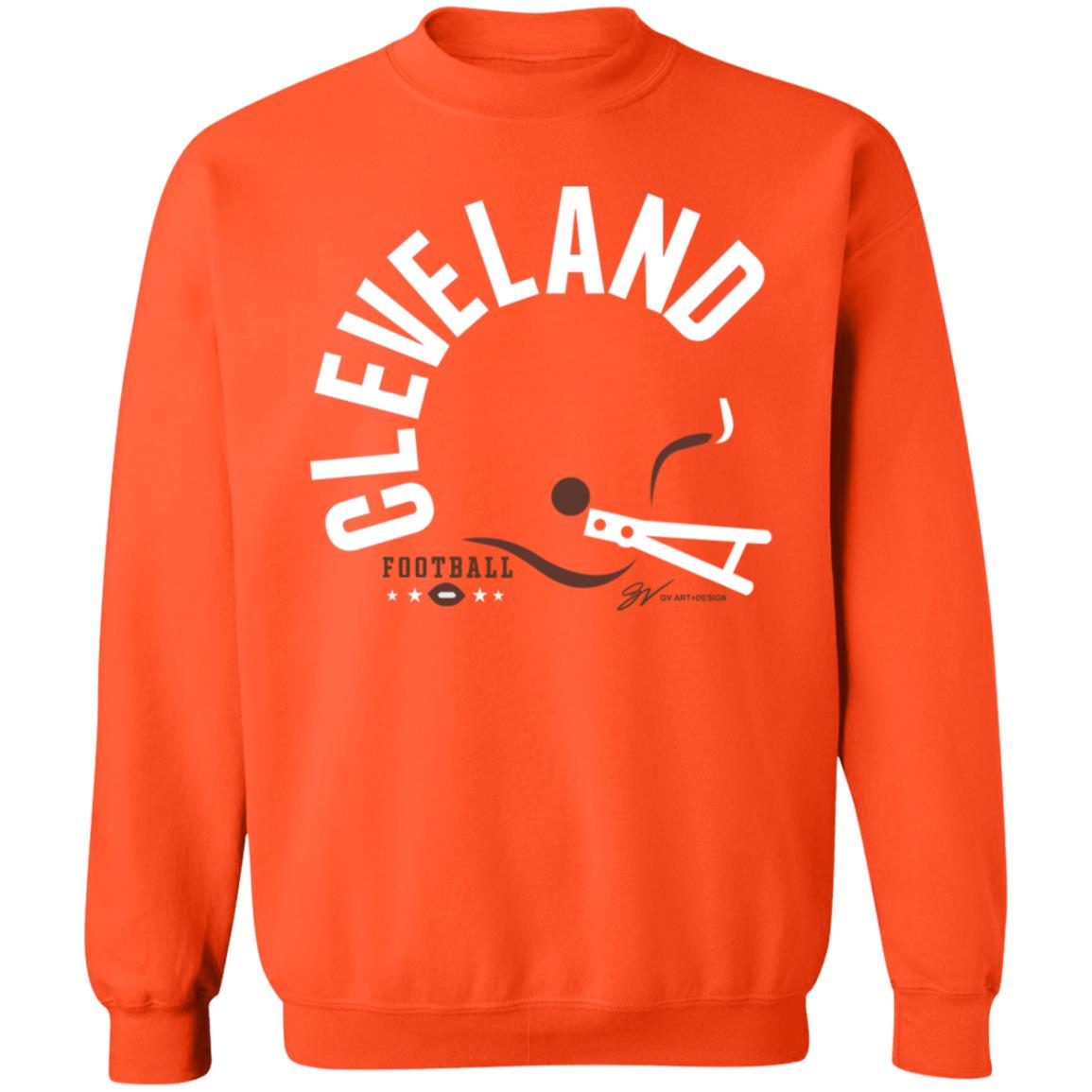 Cleveland Bold Type Helmet Shirt Gv Artwork Store Mack Wilson Shirt Cleveland Bold Type Helmet Shirt - Teechipus