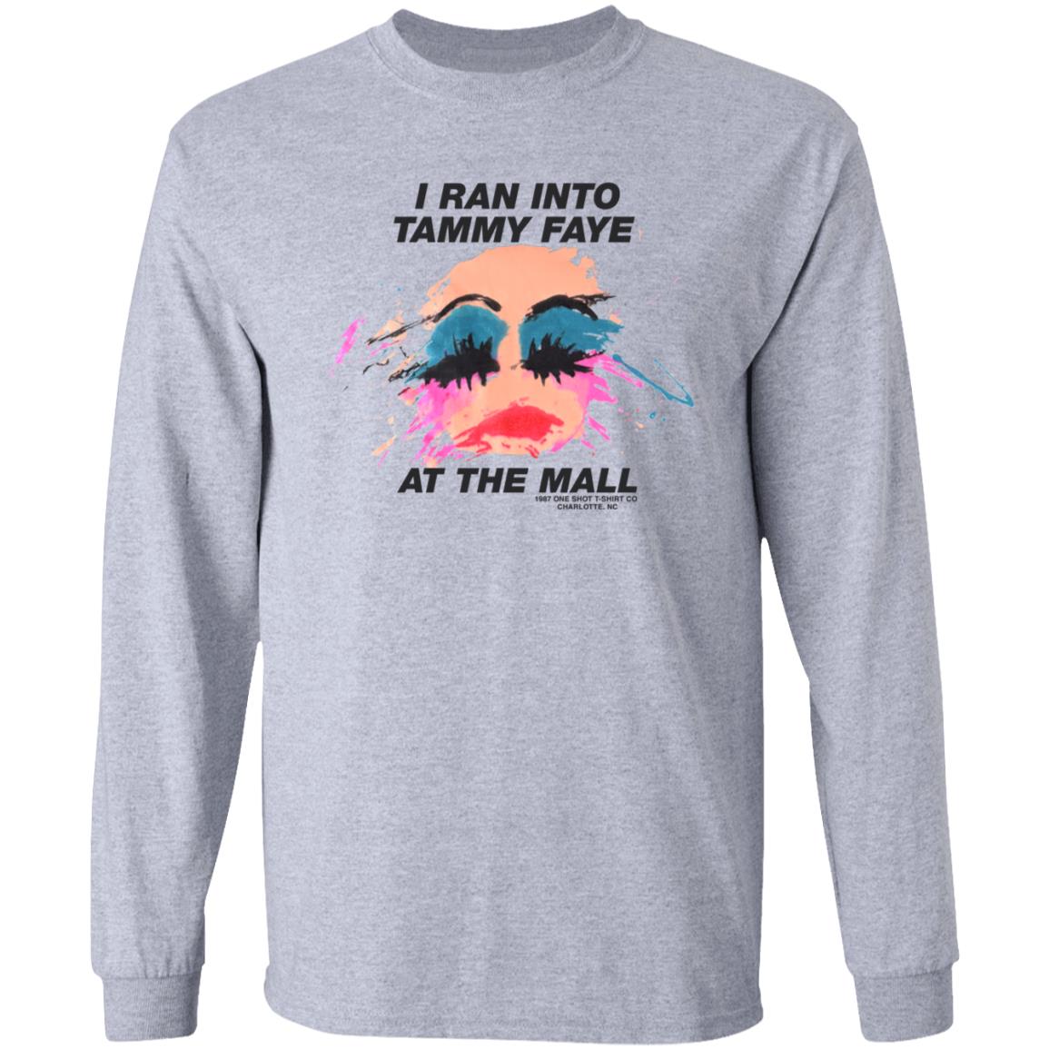 I Ran Into Tammy Faye Bakker Shirt Vitagen 1980 Tammy Faye Bakker Shirt - Teechipus