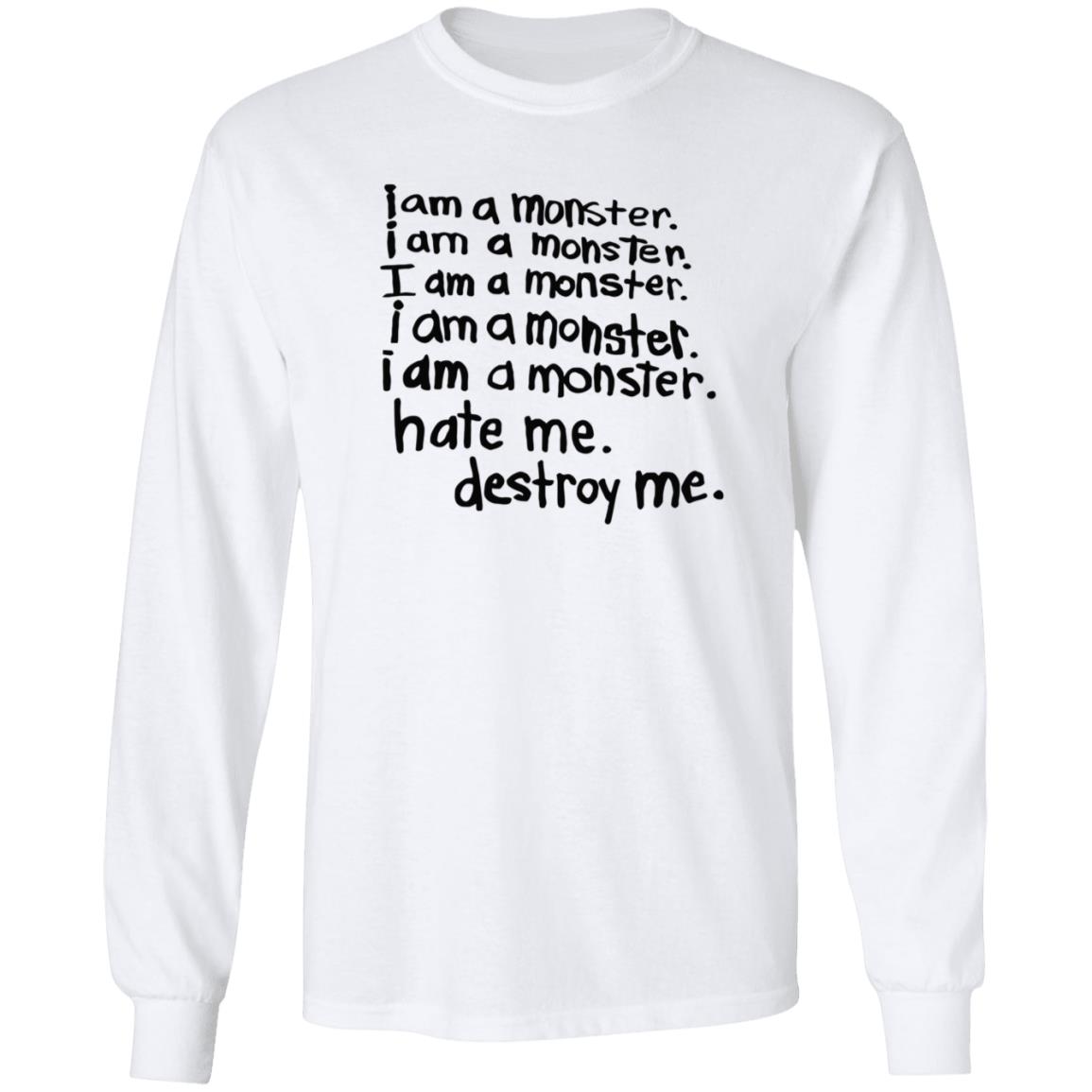 I Am A Monster Hate Me Destroy Shirt Frank Iero Skeleton I Am A Monster Hate Me Destroy Shirt - Teechipus