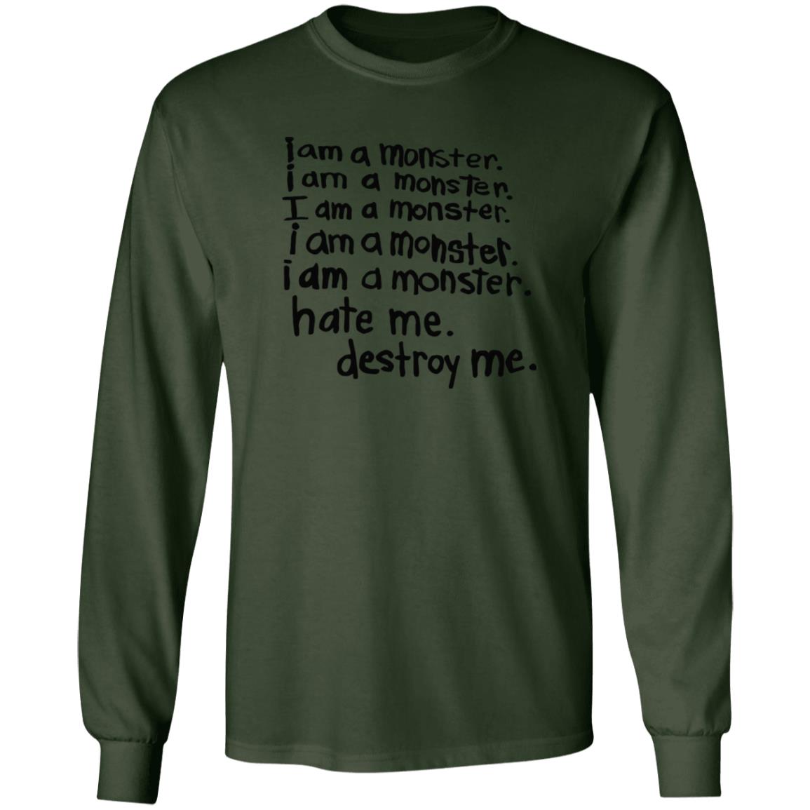 I Am A Monster Hate Me Destroy Shirt Frank Iero Skeleton I Am A Monster Hate Me Destroy Shirt - Teechipus