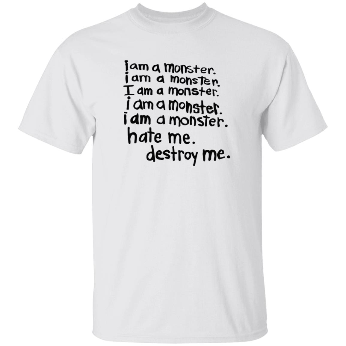 I Am A Monster Hate Me Destroy Shirt Frank Iero Skeleton I Am A Monster Hate Me Destroy Shirt - Teechipus