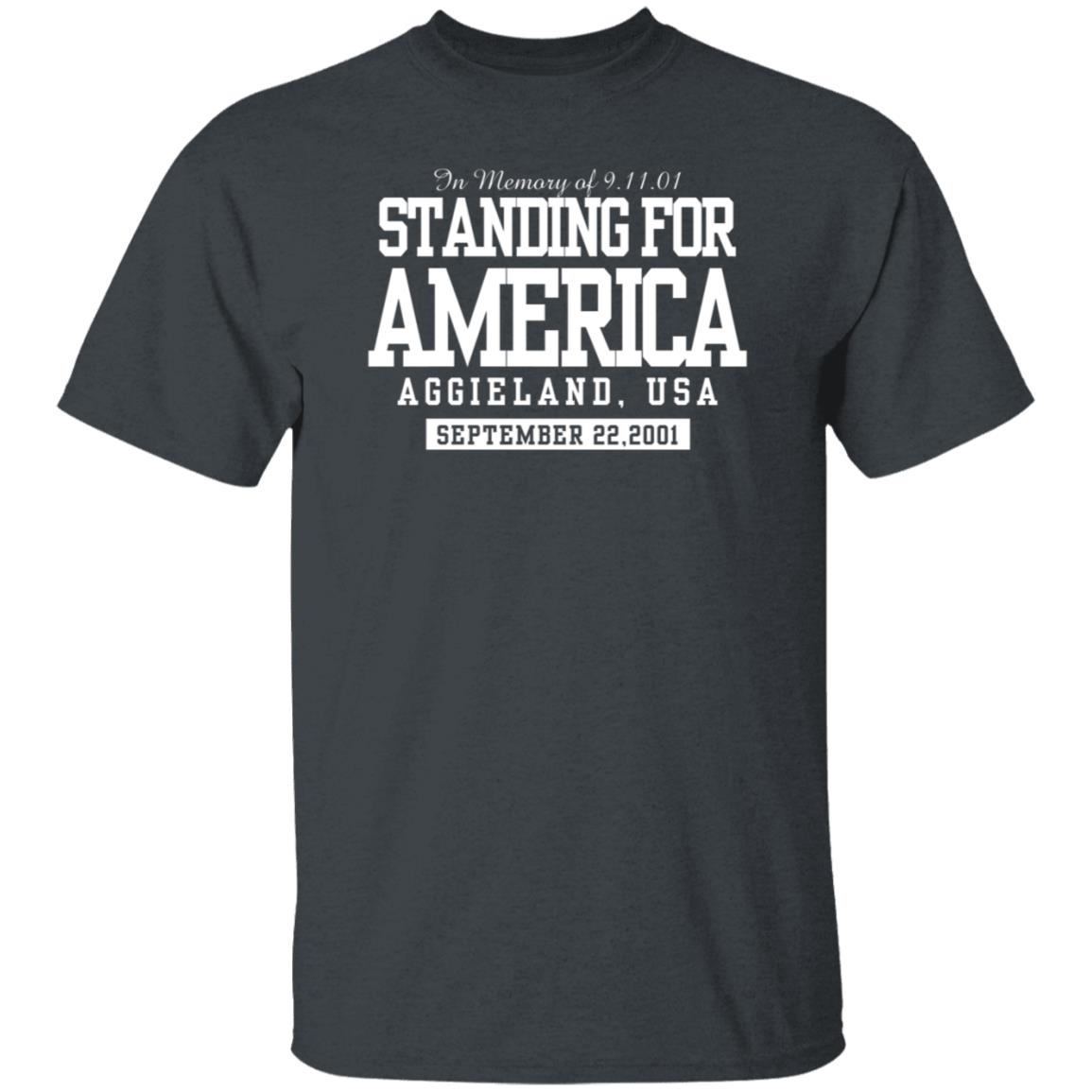Texas A&M Standing For America Shirt Standing For America Aggieland Usa Shirt - Teechipus