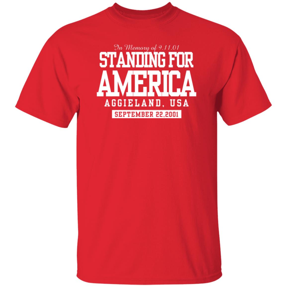 Texas A&M Standing For America Shirt Standing For America Aggieland Usa Shirt - Teechipus