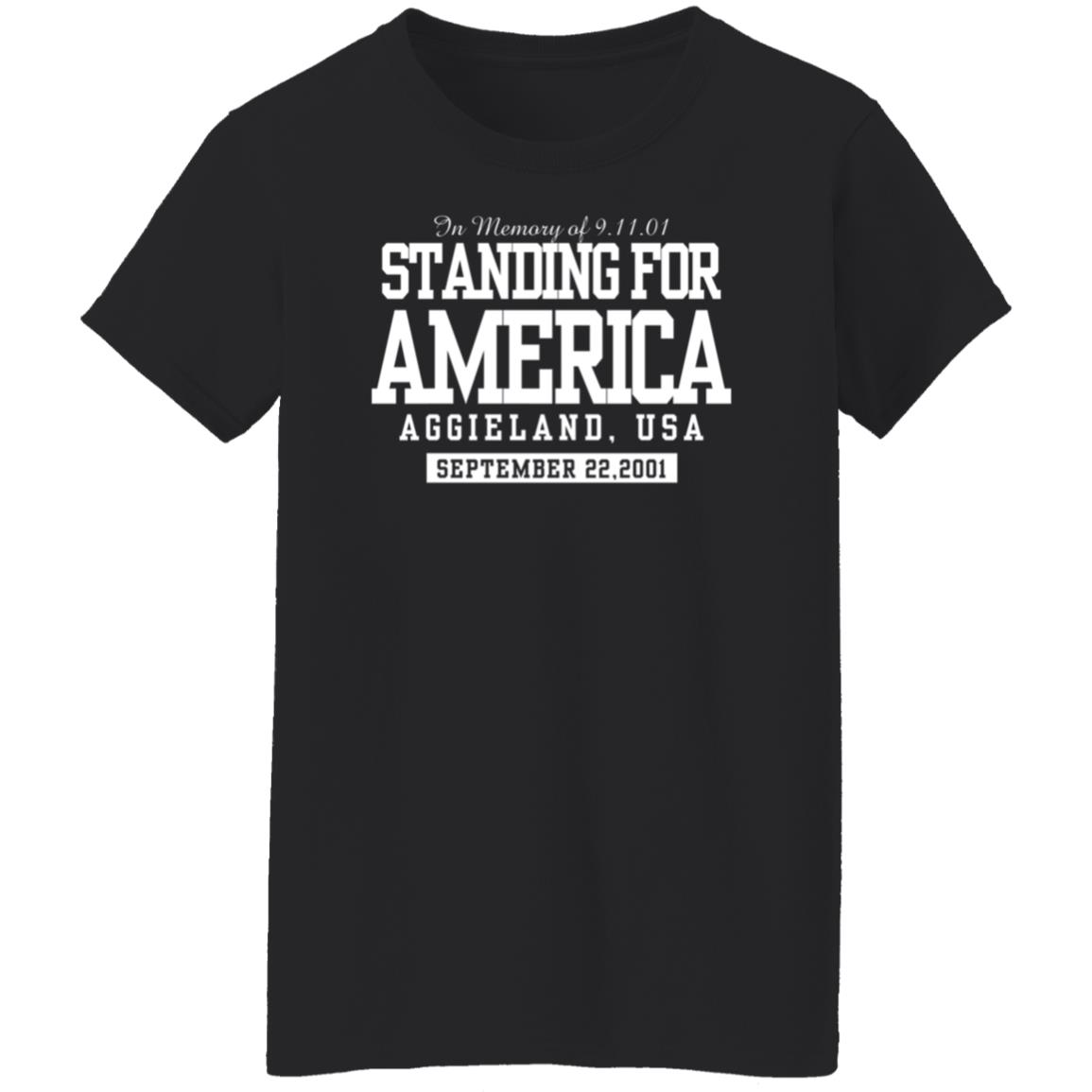 Texas A&M Standing For America Shirt Standing For America Aggieland Usa Shirt - Teechipus