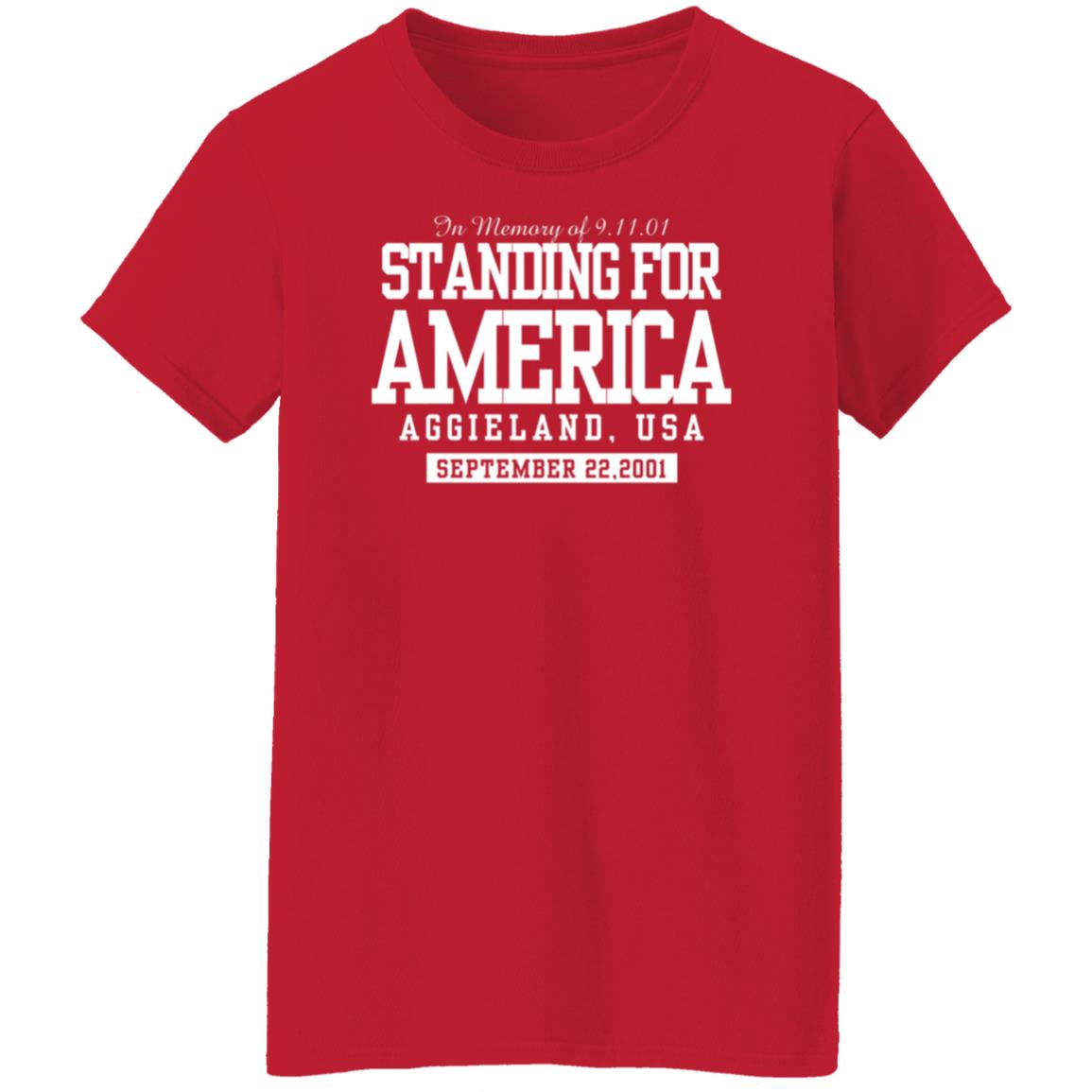 Texas A&M Standing For America Shirt Standing For America Aggieland Usa Shirt - Teechipus