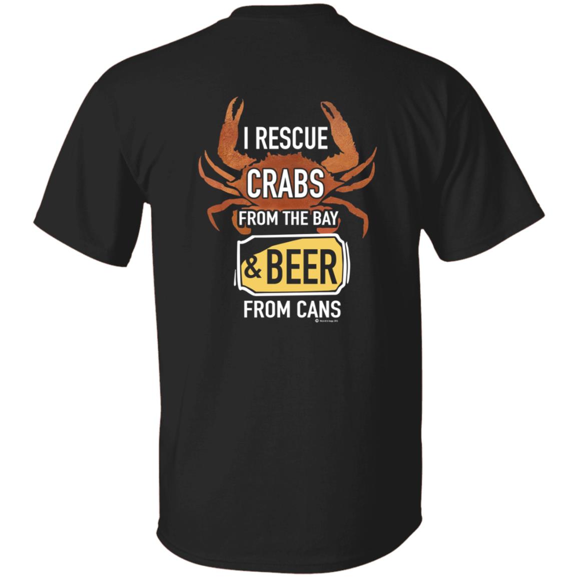 I Rescue Crabs From The Bay And Beer From Cans Shirt Crabs Lovers I Rescue Crabs And Beer Shirt - Teechipus