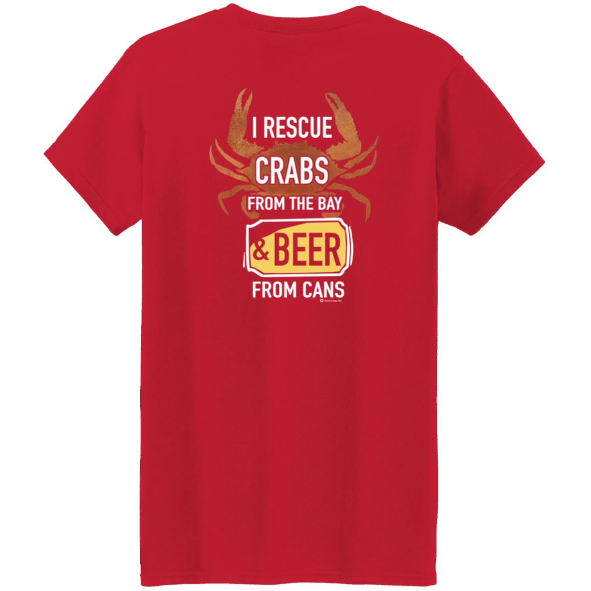 I Rescue Crabs From The Bay And Beer From Cans Shirt Crabs Lovers I Rescue Crabs And Beer Shirt - Teechipus