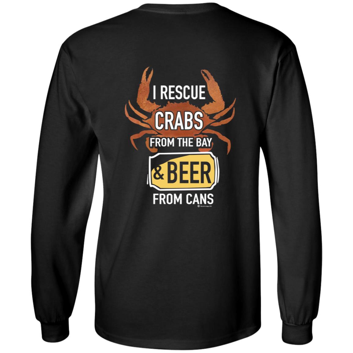 I Rescue Crabs From The Bay And Beer From Cans Shirt Crabs Lovers I Rescue Crabs And Beer Shirt - Teechipus