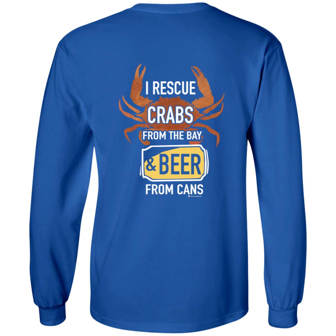 I Rescue Crabs From The Bay And Beer From Cans Shirt Crabs Lovers I Rescue Crabs And Beer Shirt - Teechipus