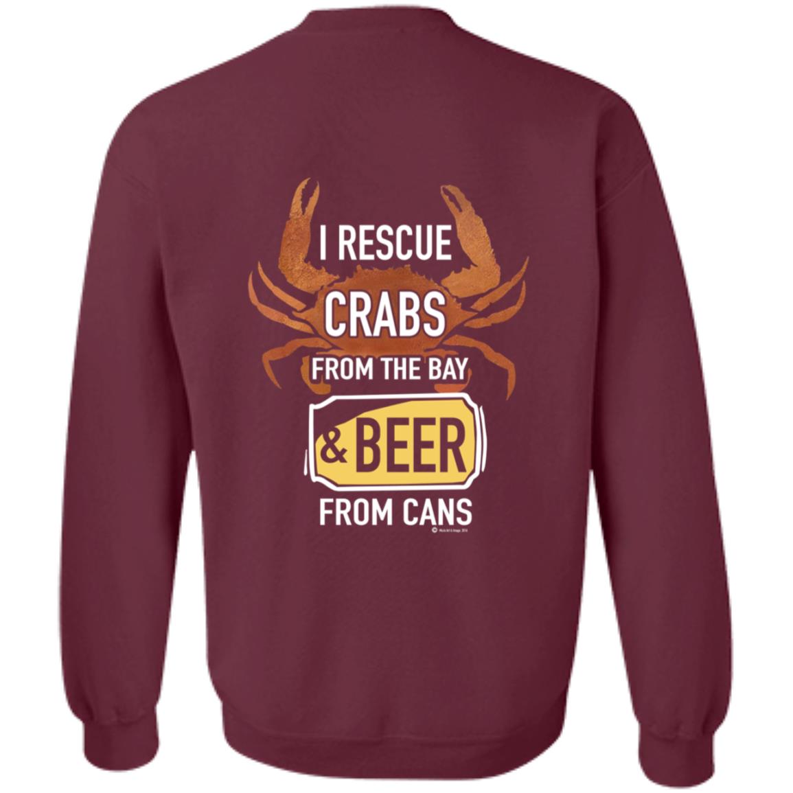 I Rescue Crabs From The Bay And Beer From Cans Shirt Crabs Lovers I Rescue Crabs And Beer Shirt - Teechipus