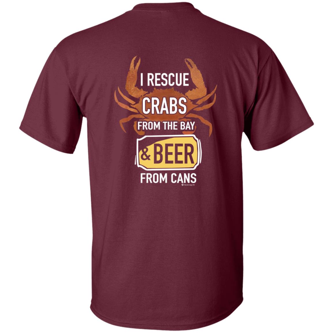 I Rescue Crabs From The Bay And Beer From Cans Shirt Crabs Lovers I Rescue Crabs And Beer Shirt - Teechipus