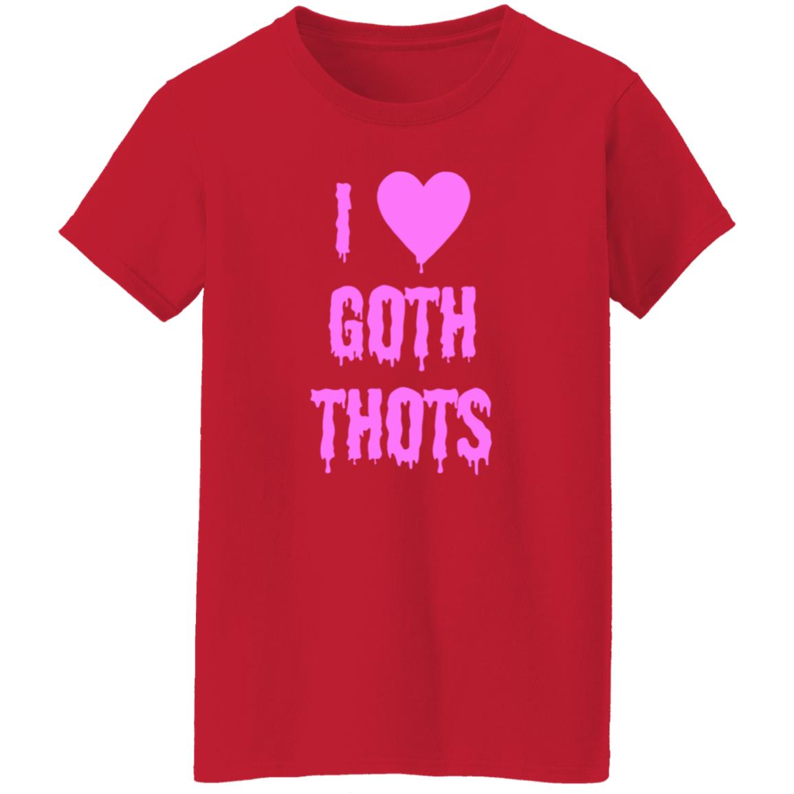 Hauntless Merch I Love Goth Thots Shirt Malcolm I Love Goth Thots Shirt Hoodie Sweatshirt - Teechipus