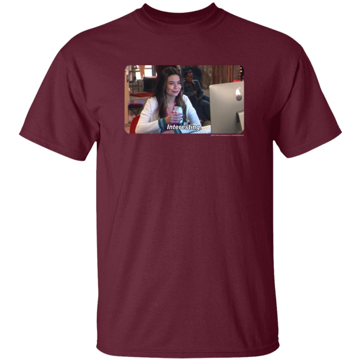 Icarly Interesting Carly Photoreal Meme Shirt Megan's Interesting 2021 Reboot Icarly Interesting Carly Photoreal Meme Shirt - Teechipus