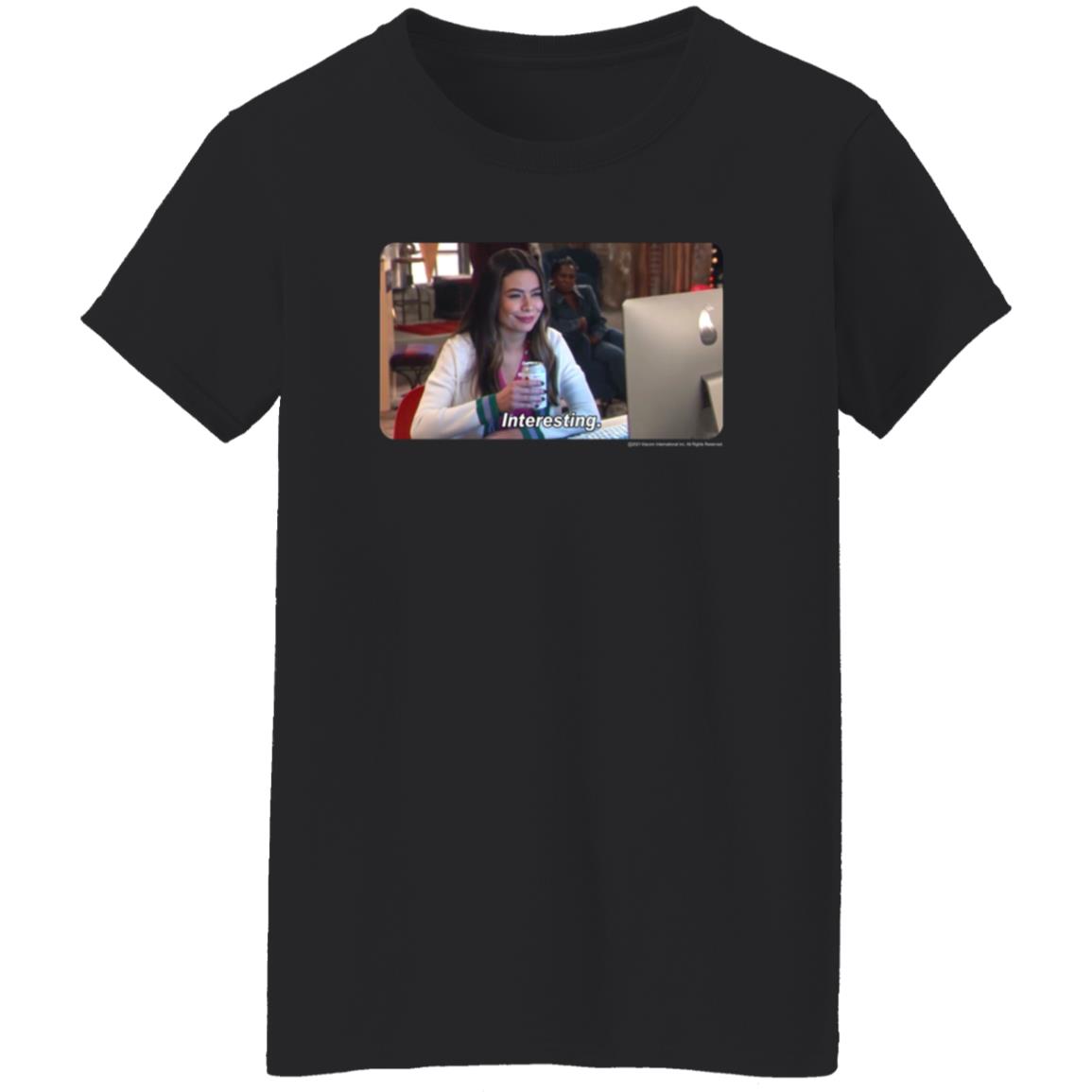 Icarly Interesting Carly Photoreal Meme Shirt Megan's Interesting 2021 Reboot Icarly Interesting Carly Photoreal Meme Shirt - Teechipus