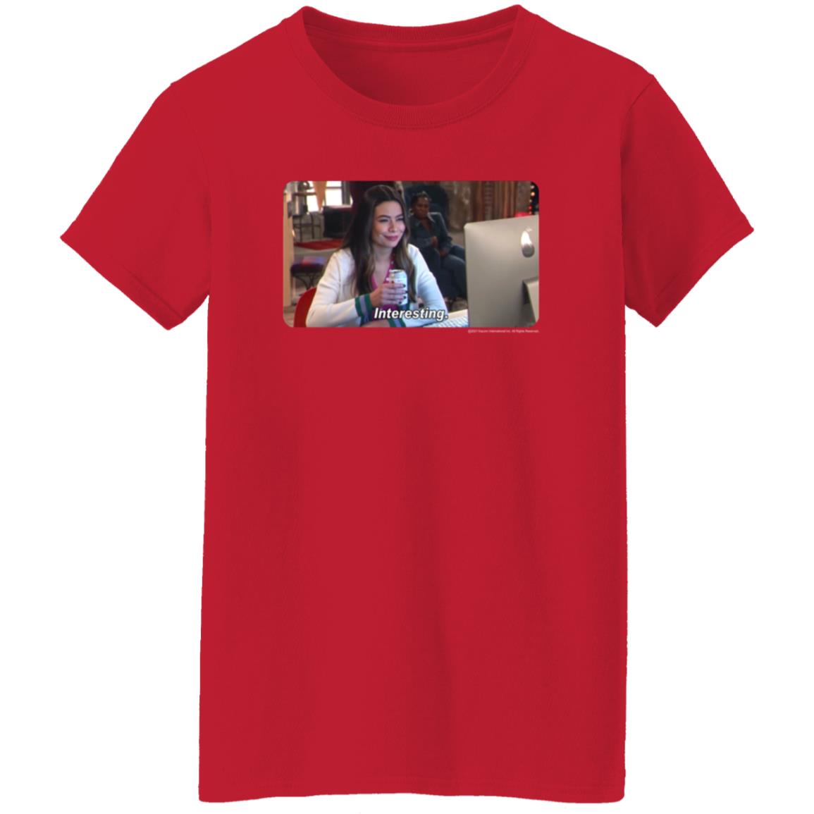 Icarly Interesting Carly Photoreal Meme Shirt Megan's Interesting 2021 Reboot Icarly Interesting Carly Photoreal Meme Shirt - Teechipus