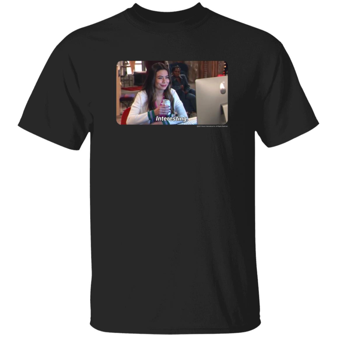 Icarly Interesting Carly Photoreal Meme Shirt Megan's Interesting 2021 Reboot Icarly Interesting Carly Photoreal Meme Shirt - Teechipus
