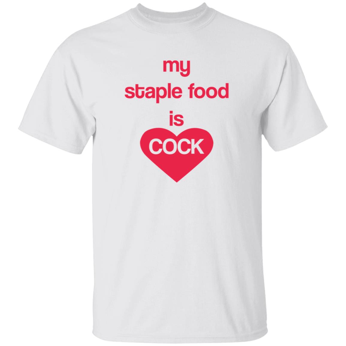 My Staple Food Is Cock Shirt Remanedur My Staple Food Is Cock Shirt - Teechipus