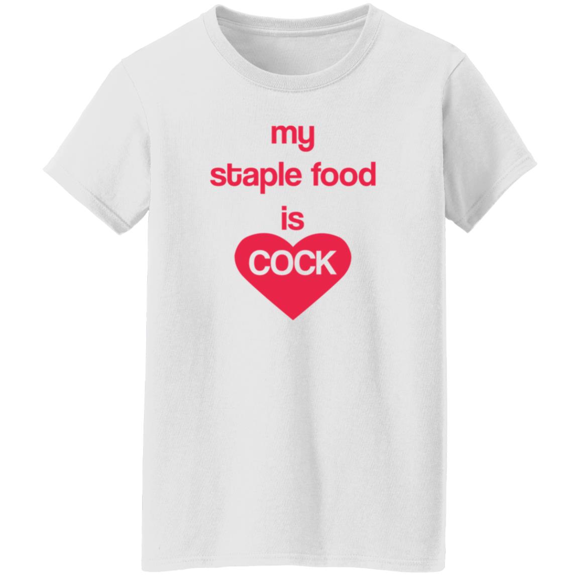 My Staple Food Is Cock Shirt Remanedur My Staple Food Is Cock Shirt - Teechipus
