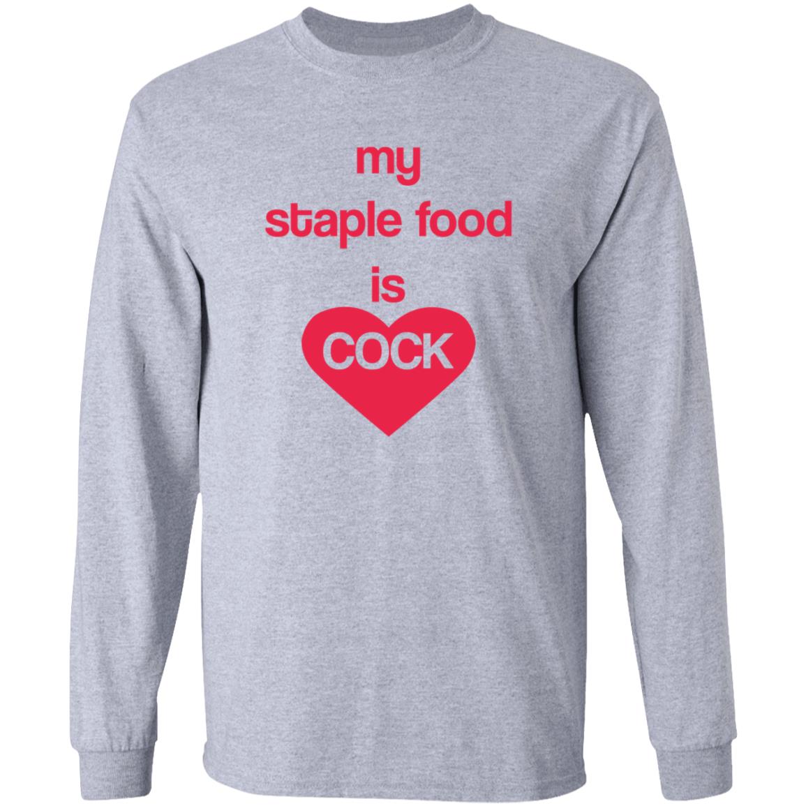 My Staple Food Is Cock Shirt Remanedur My Staple Food Is Cock Shirt - Teechipus