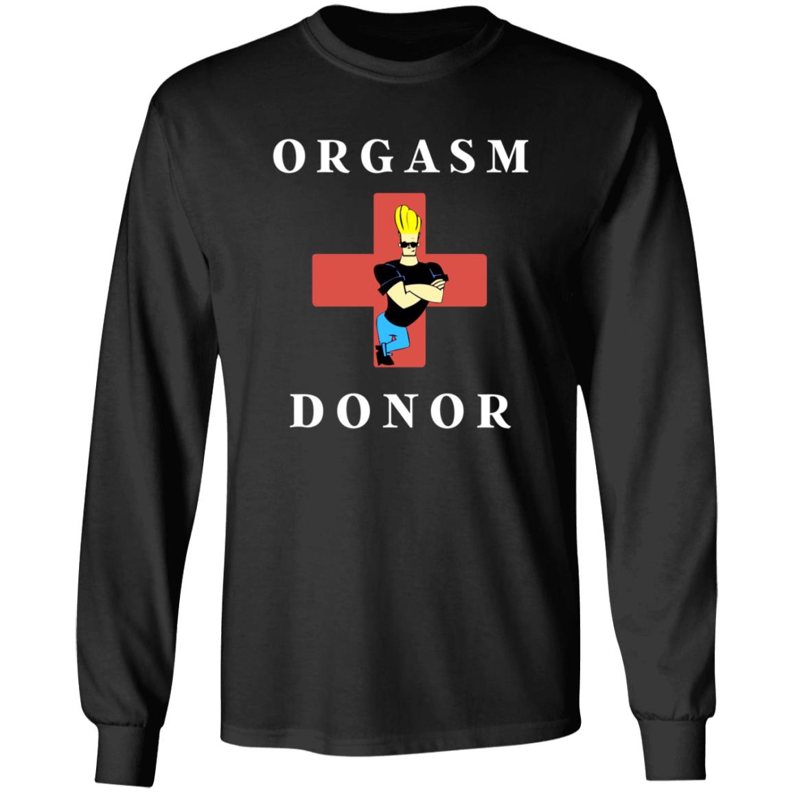 Johny Bravo Orgasm Donor Shirt Dumbtshirtz Johny Bravo Orgasm Donor Shirt - Teechipus