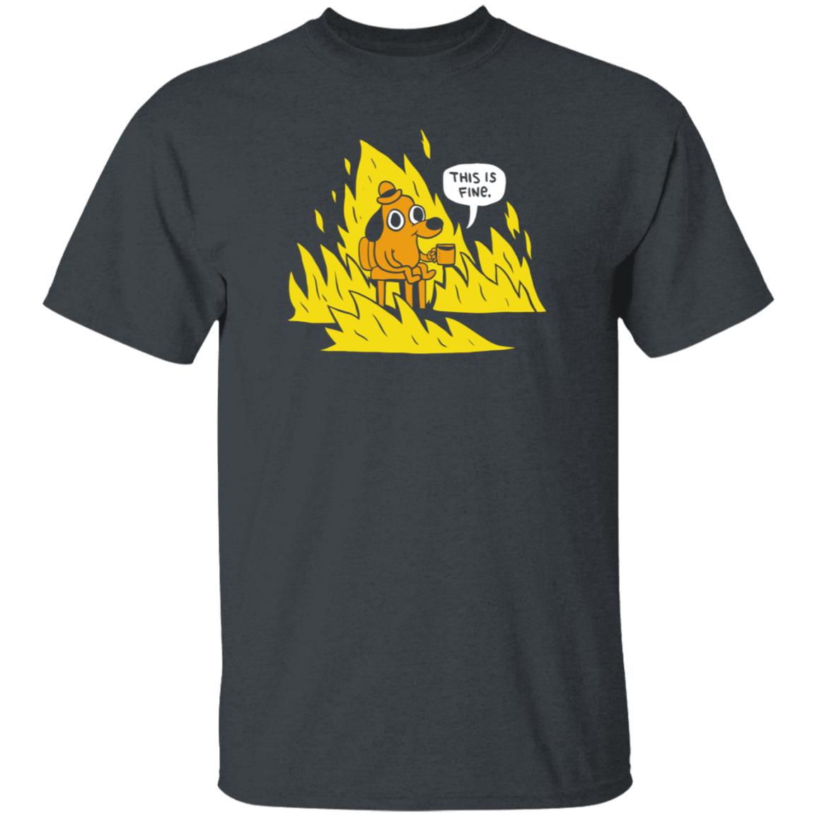Dog In Fire This Is Fine Shirt Non Fungible Tom Tomorrow Dog In Fire This Is Fine Shirt Hoodie Sweatshirt - Teechipus