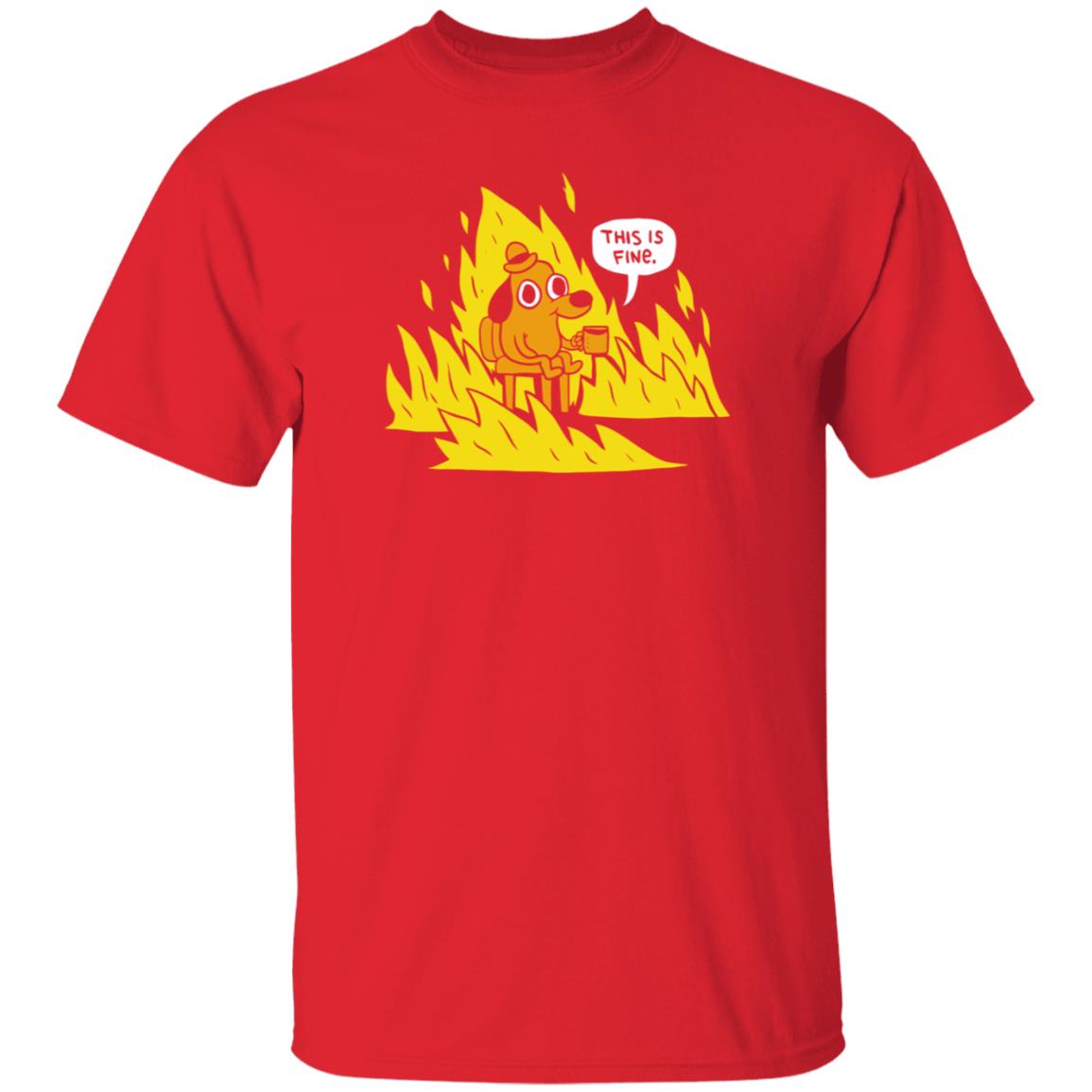 Dog In Fire This Is Fine Shirt Non Fungible Tom Tomorrow Dog In Fire This Is Fine Shirt Hoodie Sweatshirt - Teechipus