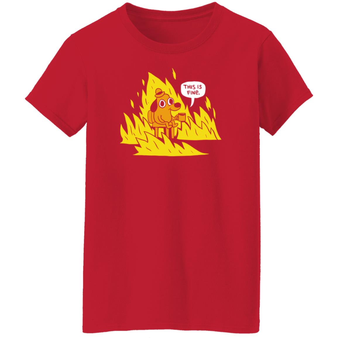 Dog In Fire This Is Fine Shirt Non Fungible Tom Tomorrow Dog In Fire This Is Fine Shirt Hoodie Sweatshirt - Teechipus