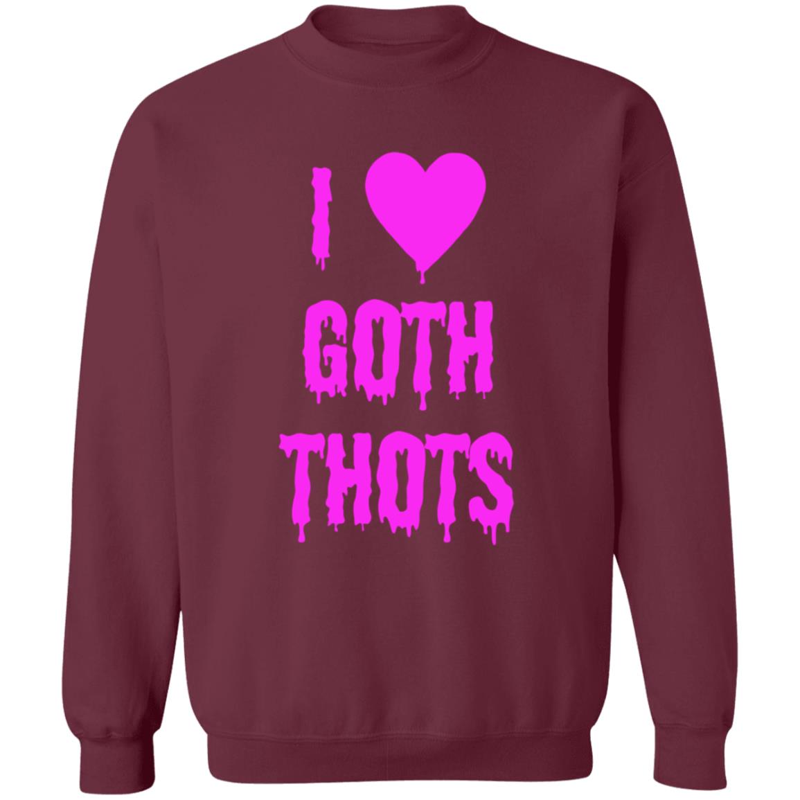 I Love Goth Thots Shirt Hauntless Store Merch - Teechipus
