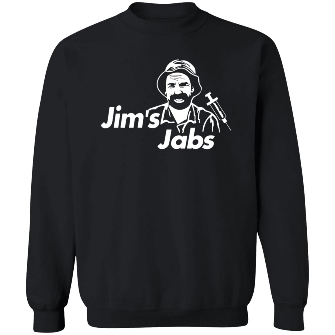 Jim's Jab's Shirt Jim's Jab's Merch Jim's Jabs With Vaccine Certificate Social Media Upload Shirt Hoodie - Teechipus