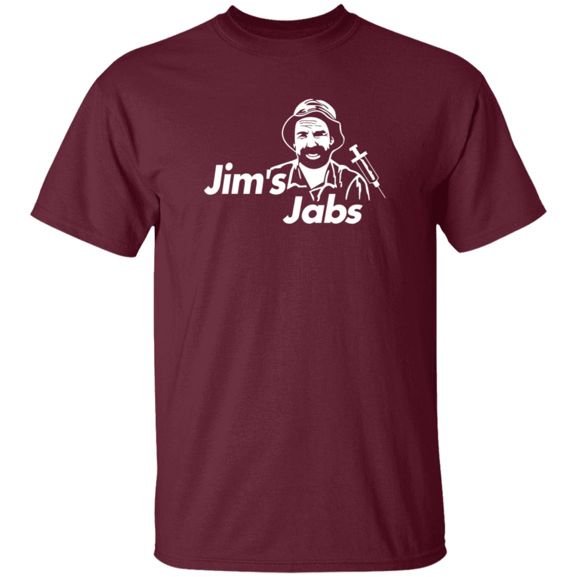 Jim's Jab's Shirt Jim's Jab's Merch Jim's Jabs With Vaccine Certificate Social Media Upload Shirt Hoodie - Teechipus