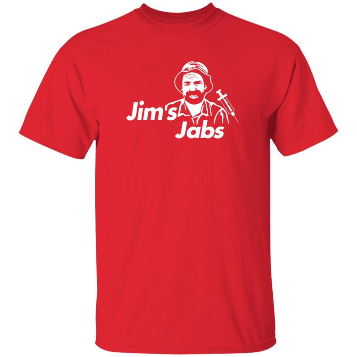 Jim's Jab's Shirt Jim's Jab's Merch Jim's Jabs With Vaccine Certificate Social Media Upload Shirt Hoodie - Teechipus