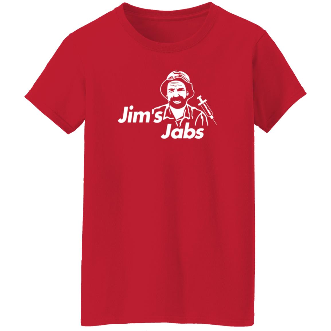 Jim's Jab's Shirt Jim's Jab's Merch Jim's Jabs With Vaccine Certificate Social Media Upload Shirt Hoodie - Teechipus