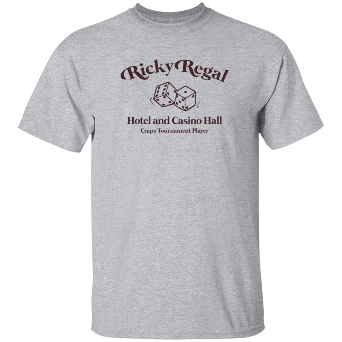 Ricky Regal Hotel And Casino Hall Shirt Brunomars Ricky Regal Hotel And Casino Hall Shirt - Teechipus