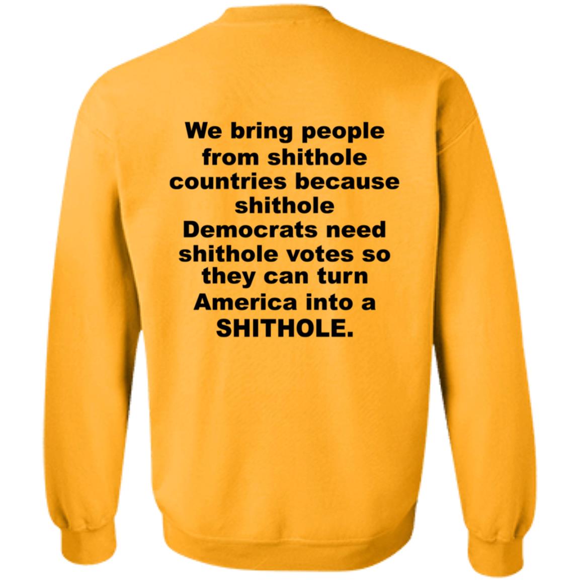 We Bring People From Shithole Countries Democrats Shirt Hoodie Sweatshirt - Teechipus