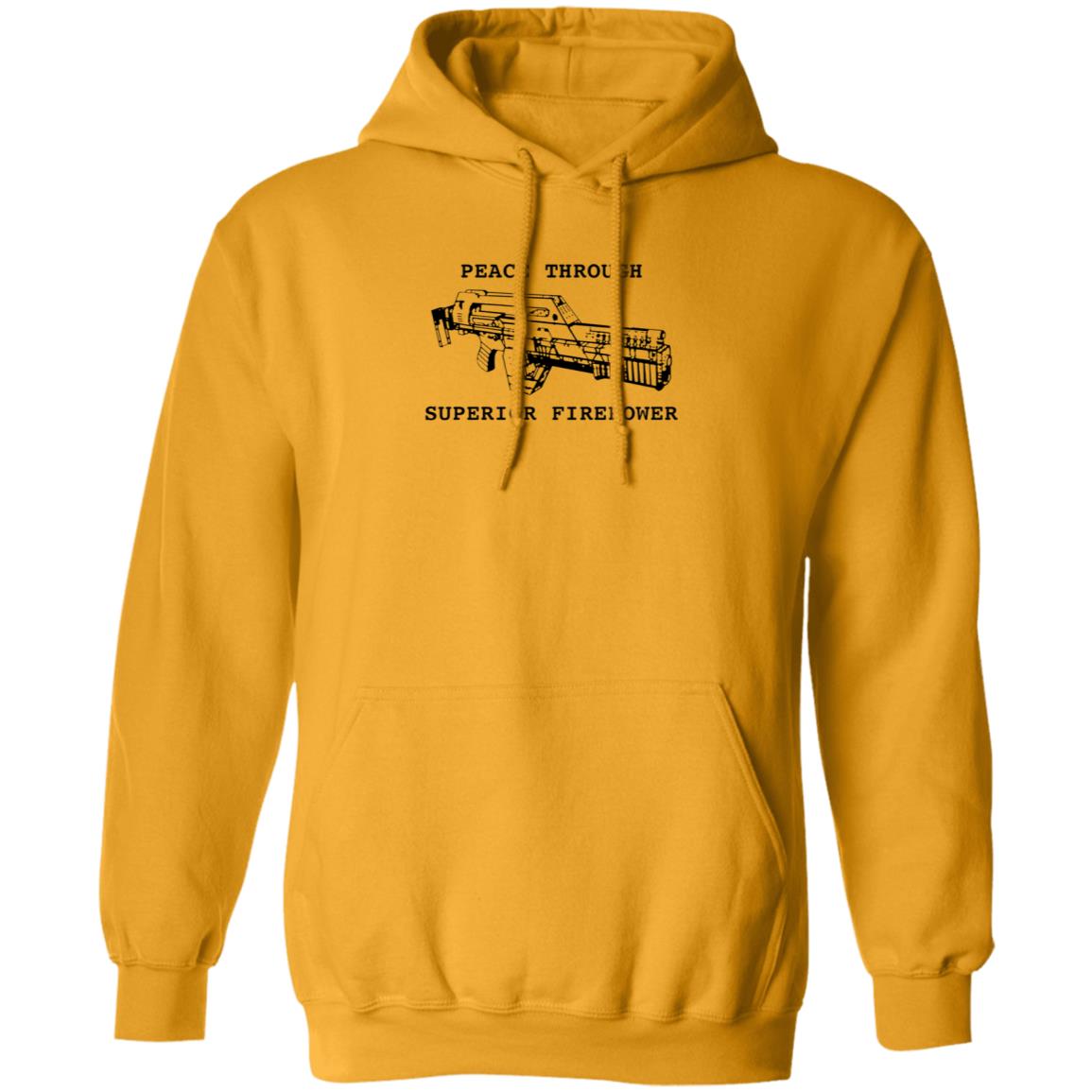 Peace Through Superior Firepower Shirt Famousinreal Peace Through Superior Firepower Shirt Hoodie Sweatshirt - Teechipus