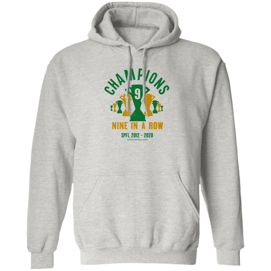 Champions Nine In A Row Shirt Celticfc Store Champions 9 In A Row T Shirt Trevor Sinclair Shirt Hoodie Sweatshirt - Teechipus