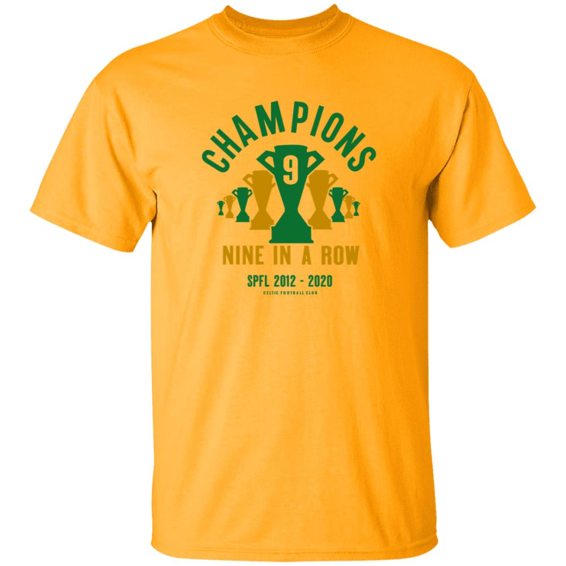 Champions Nine In A Row Shirt Celticfc Store Champions 9 In A Row T Shirt Trevor Sinclair Shirt Hoodie Sweatshirt - Teechipus