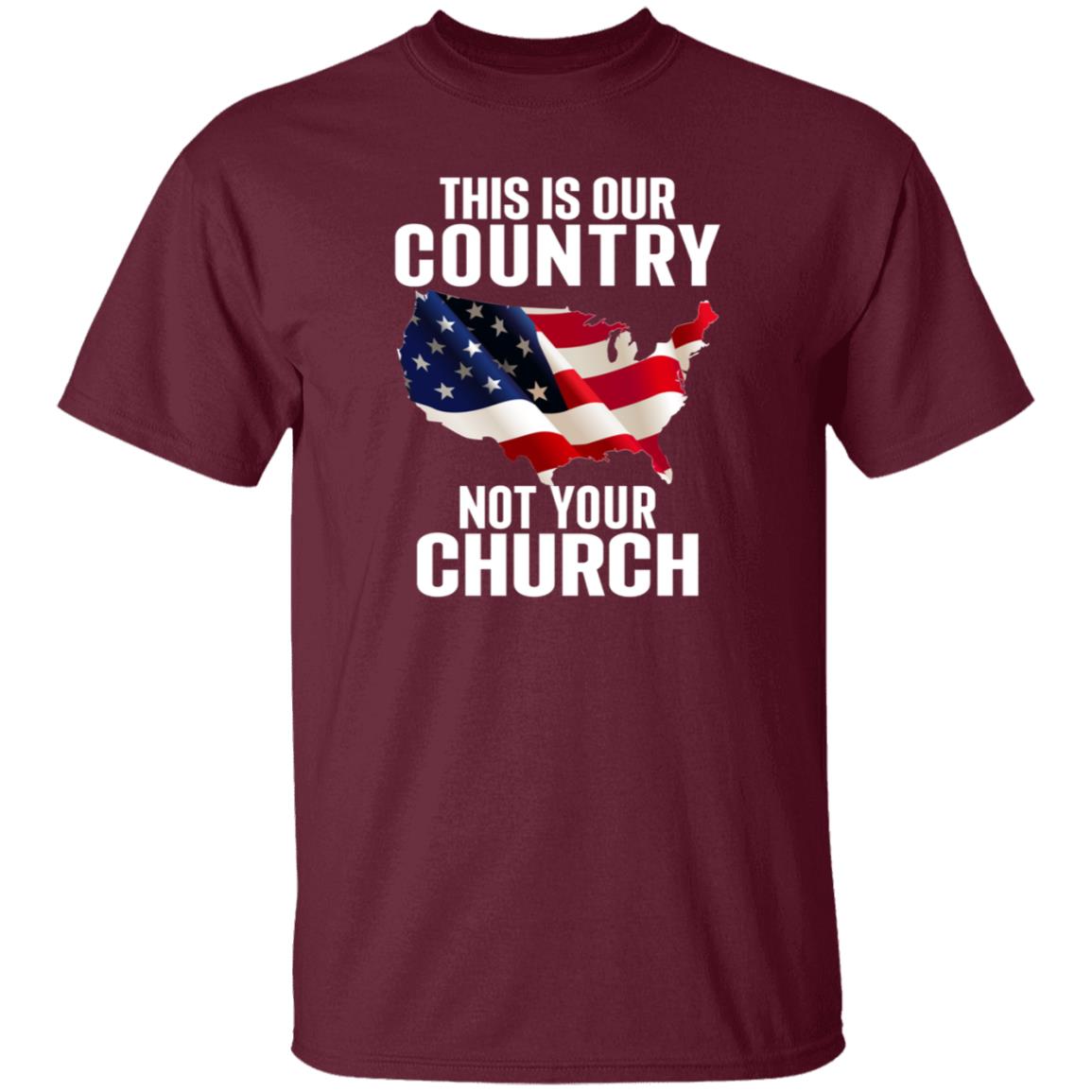 This Is Our Country Not Your Church Shirt Atheist Church Flag This Is Our Country Not Your Church Shirt Hoodie Sweatshirt - Teechipus