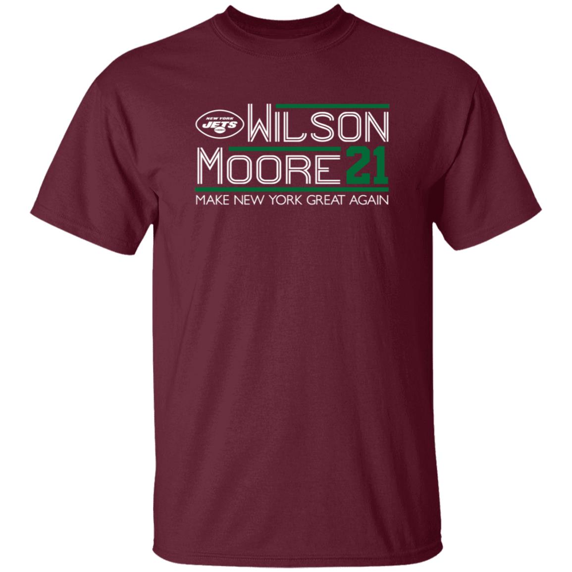 Zach Wilson Elijah Moore 2021 Campaign Shirt Wilson More 21 Make New York Great Again Shirt Hoodie Sweatshirt - Teechipus