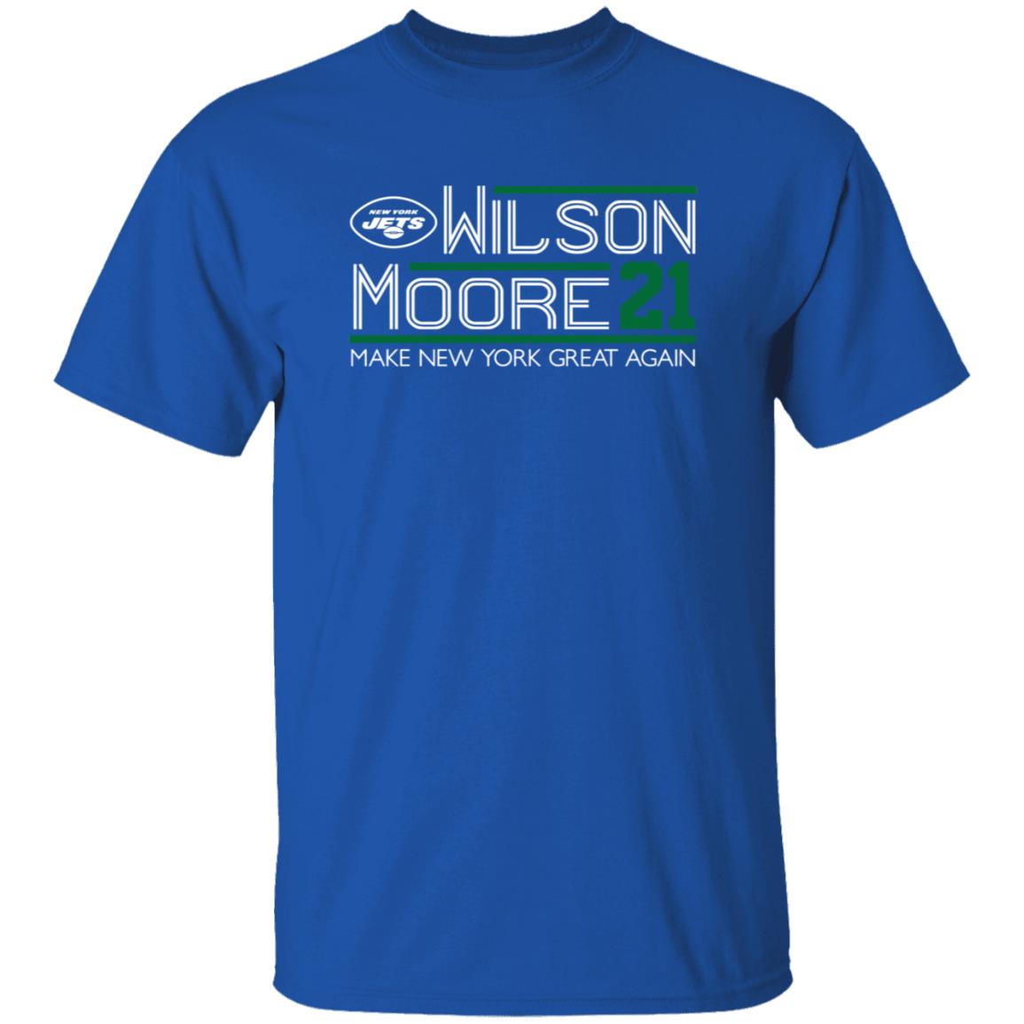 Zach Wilson Elijah Moore 2021 Campaign Shirt Wilson More 21 Make New York Great Again Shirt Hoodie Sweatshirt - Teechipus