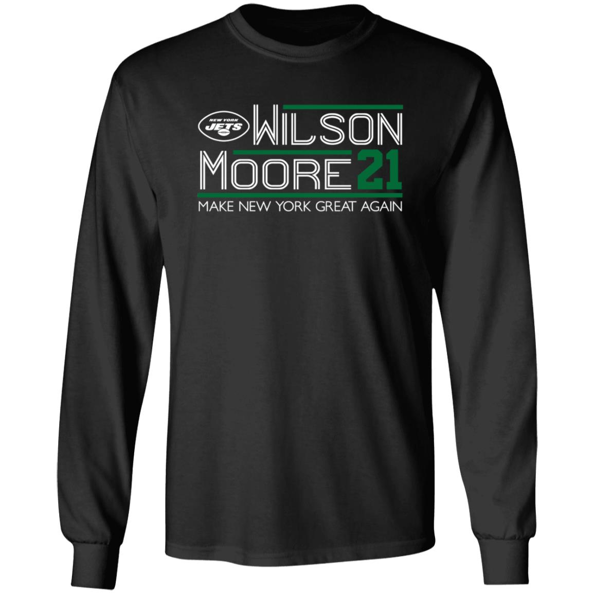 Zach Wilson Elijah Moore 2021 Campaign Shirt Wilson More 21 Make New York Great Again Shirt Hoodie Sweatshirt - Teechipus
