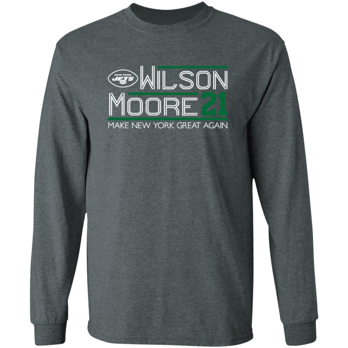 Zach Wilson Elijah Moore 2021 Campaign Shirt Wilson More 21 Make New York Great Again Shirt Hoodie Sweatshirt - Teechipus
